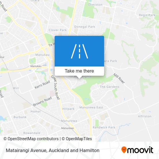 Matairangi Avenue map