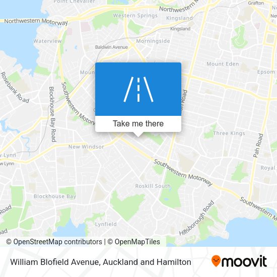 William Blofield Avenue map