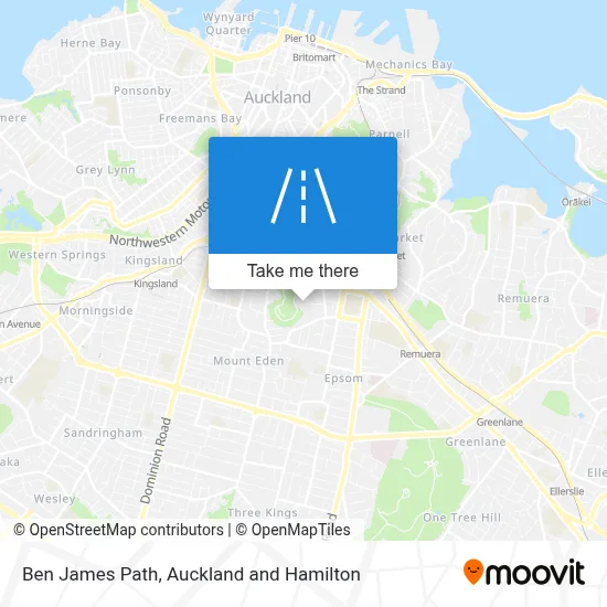 Ben James Path map