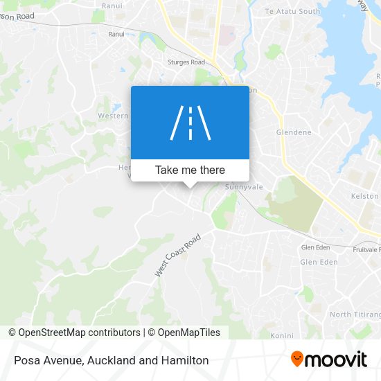 Posa Avenue map