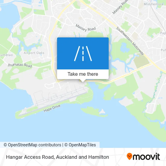 Hangar Access Road map