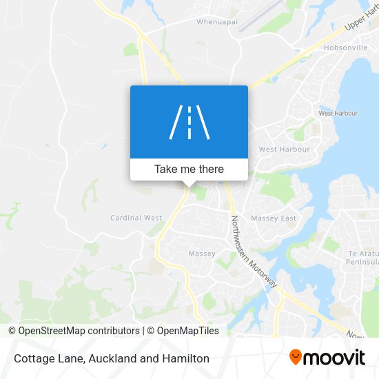 Cottage Lane map