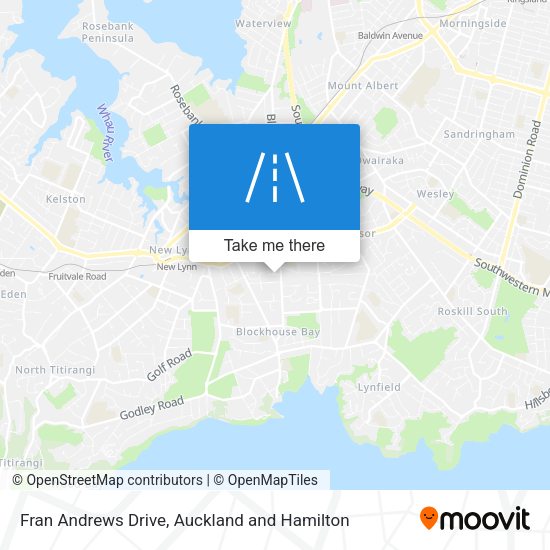 Fran Andrews Drive map