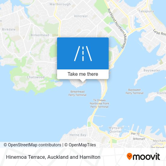 Hinemoa Terrace map
