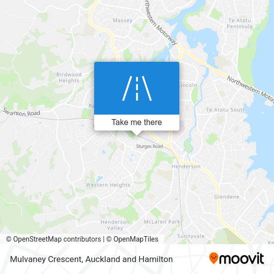 Mulvaney Crescent map
