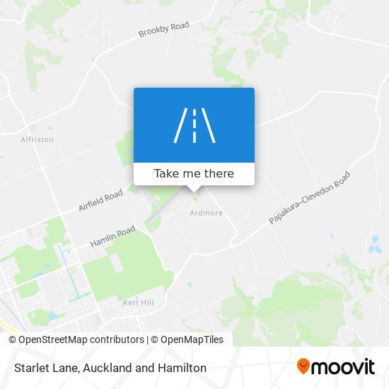 Starlet Lane map