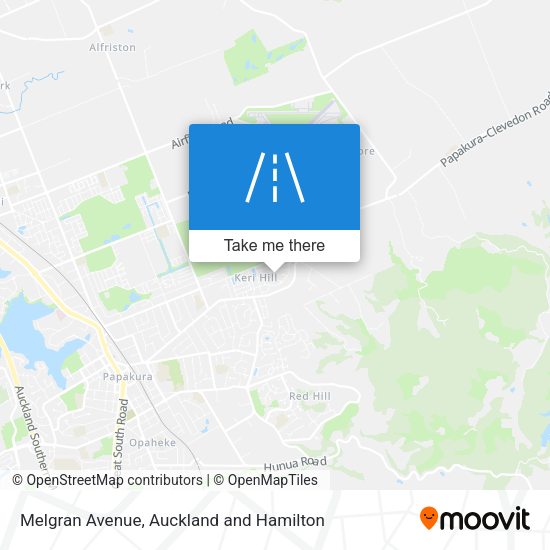 Melgran Avenue map
