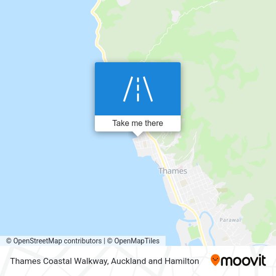 Thames Coastal Walkway map