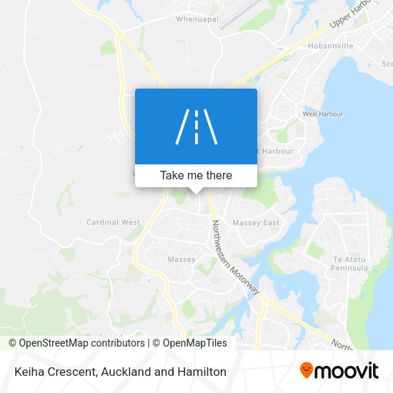 Keiha Crescent map