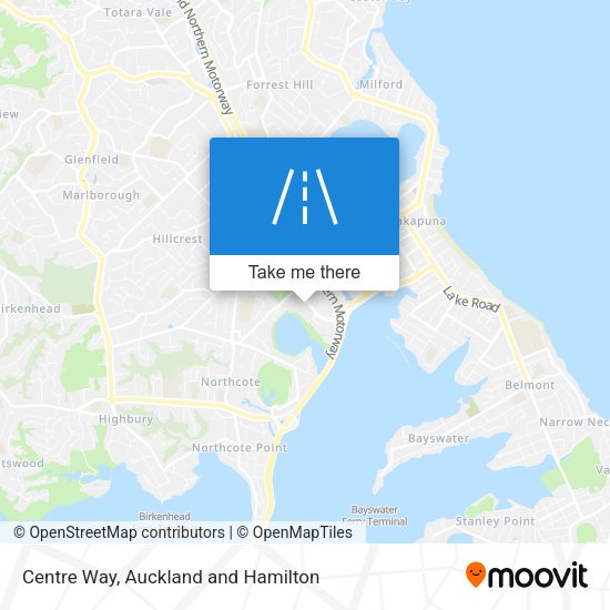 Centre Way map