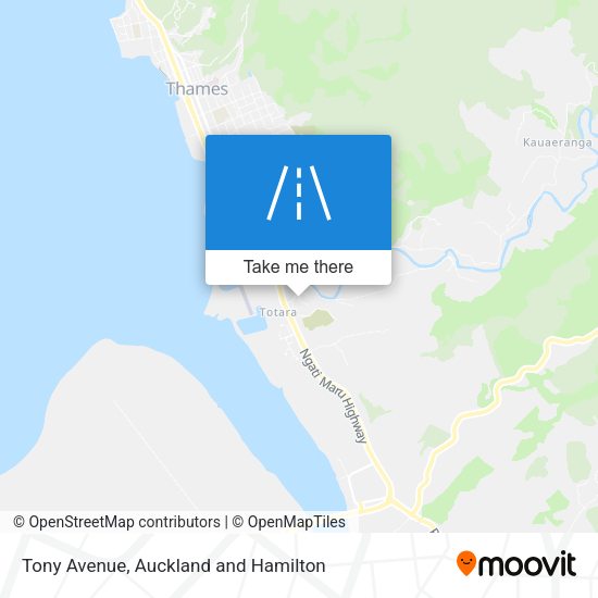 Tony Avenue map