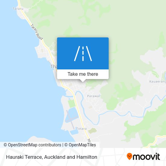 Hauraki Terrace map