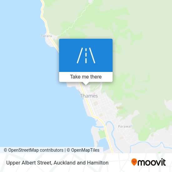 Upper Albert Street map