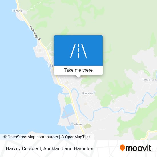 Harvey Crescent map