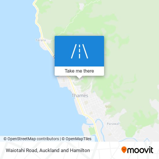 Waiotahi Road map