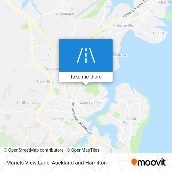 Muriels View Lane map
