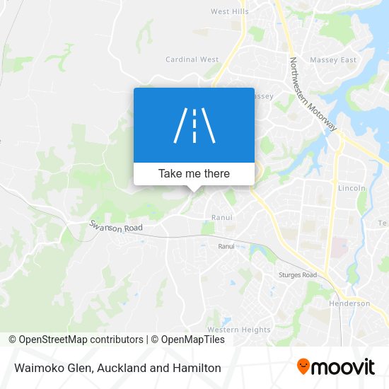 Waimoko Glen map