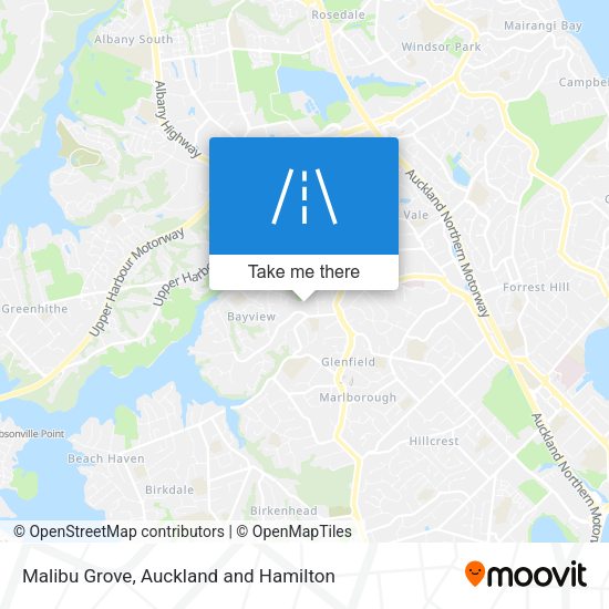 Malibu Grove map