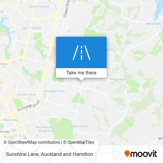 Sunshine Lane map