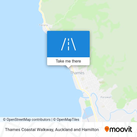 Thames Coastal Walkway map
