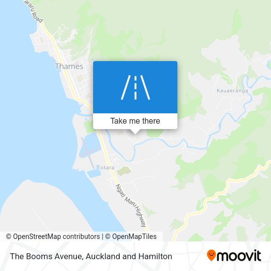 The Booms Avenue map