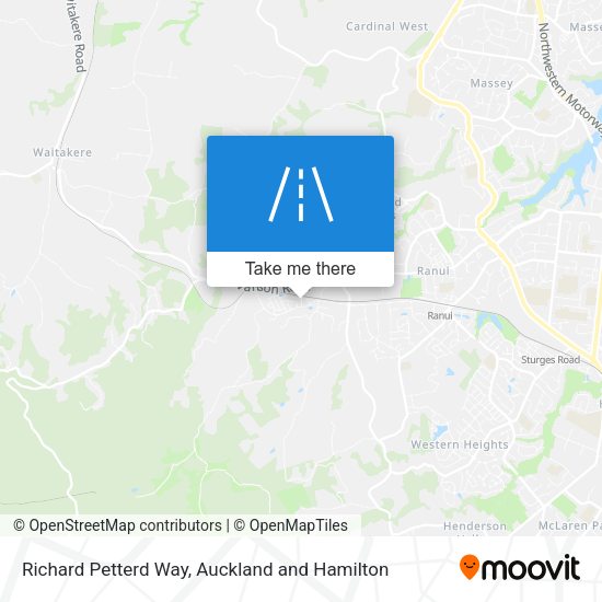 Richard Petterd Way map