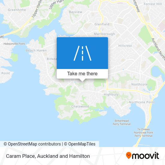 Caram Place map