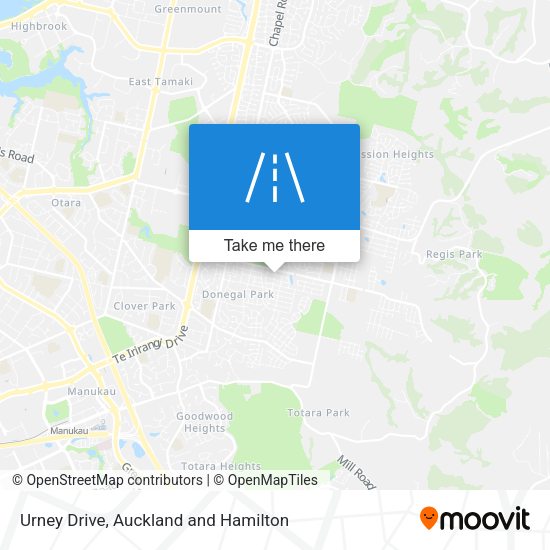 Urney Drive map
