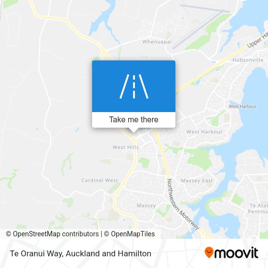 Te Oranui Way map