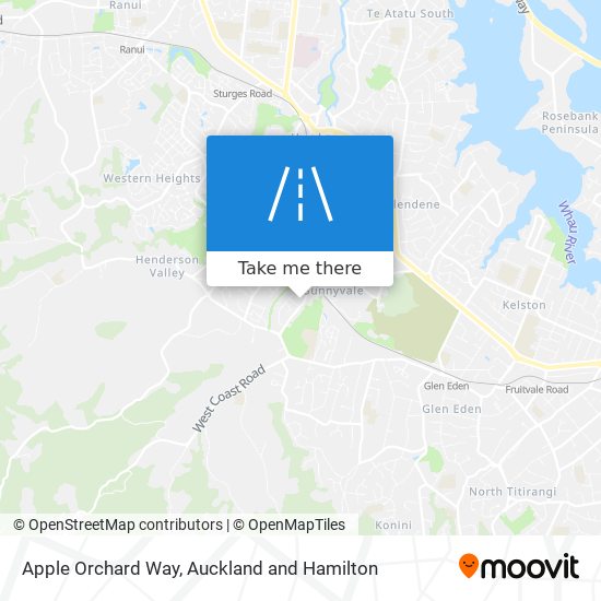 Apple Orchard Way map