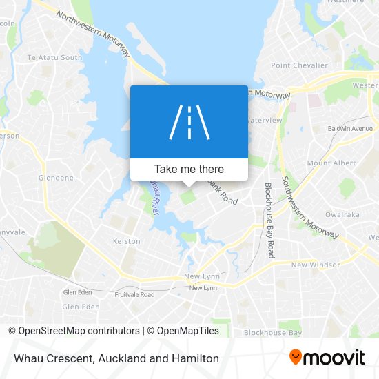 Whau Crescent map