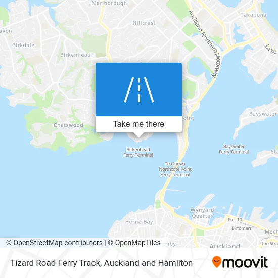Tizard Road Ferry Track map