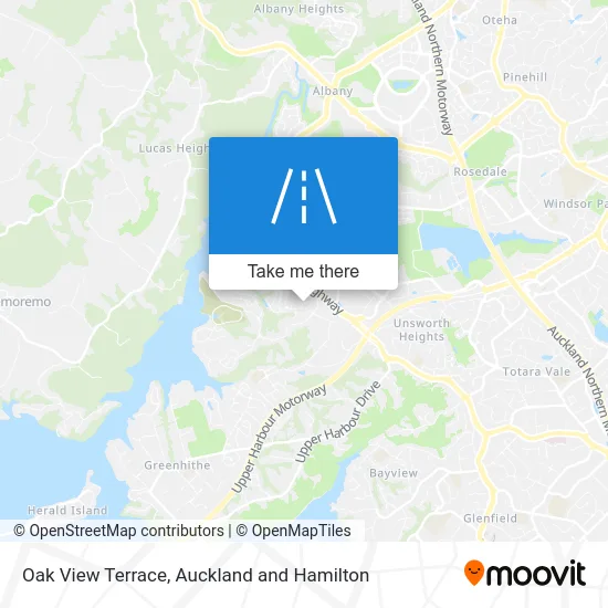 Oak View Terrace map