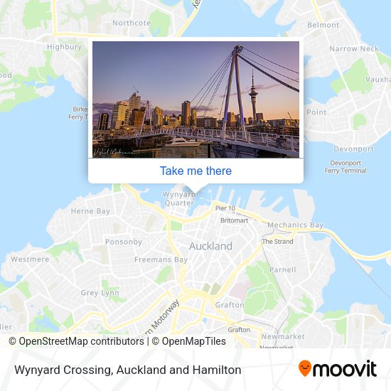 Wynyard Crossing map