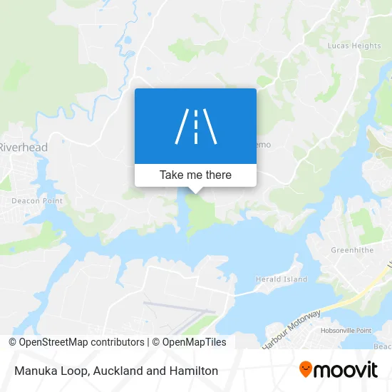 Manuka Loop map