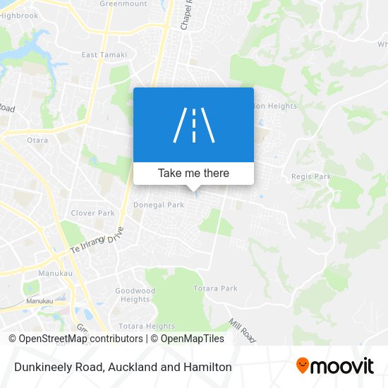 Dunkineely Road map