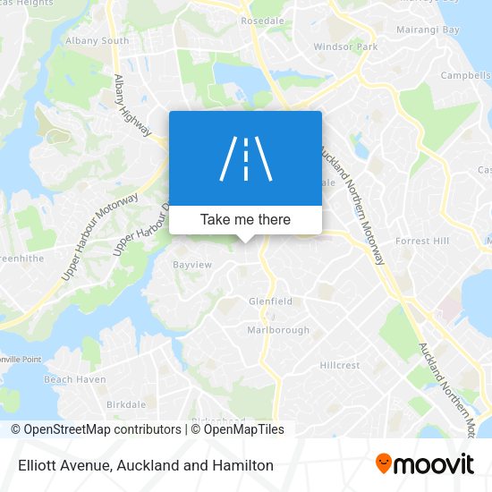 Elliott Avenue map