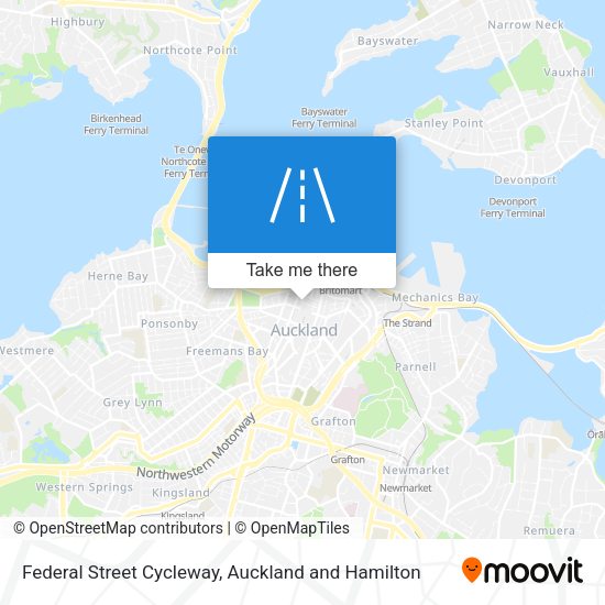 Federal Street Cycleway map