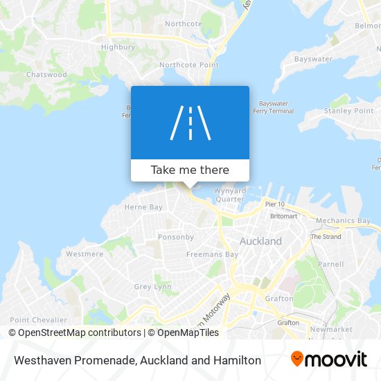 Westhaven Promenade map