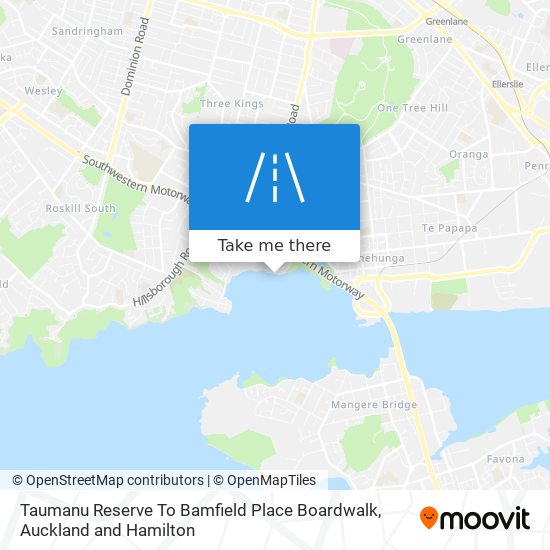 Taumanu Reserve To Bamfield Place Boardwalk地图