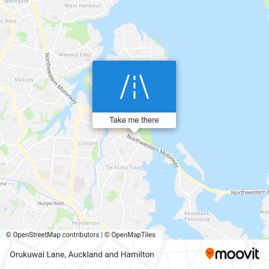 Orukuwai Lane map