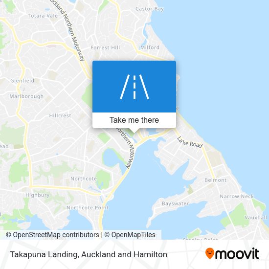 Takapuna Landing map
