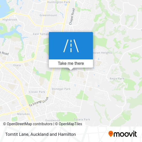Tomtit Lane map