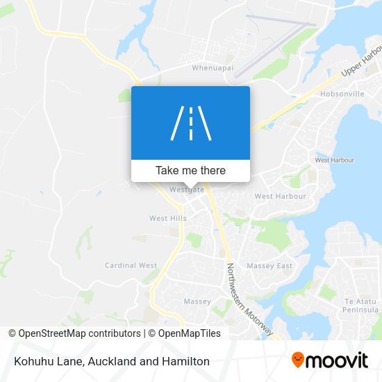 Kohuhu Lane map