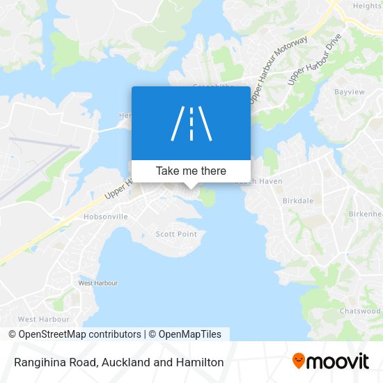 Rangihina Road map