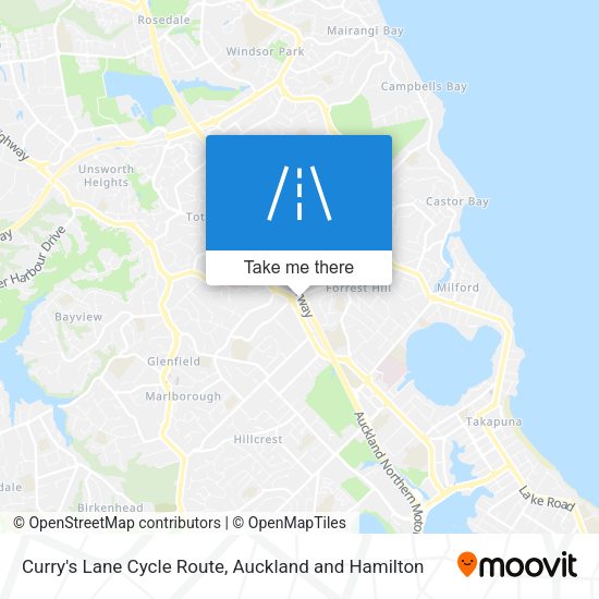 Curry's Lane Cycle Route map