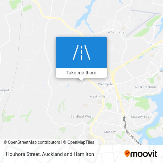 Houhora Street map