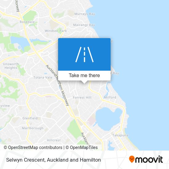Selwyn Crescent map