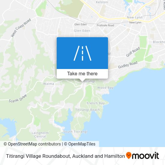 Titirangi Village Roundabout map