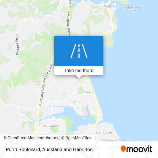Puriri Boulevard map